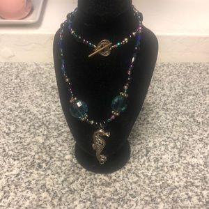 Deep Ocean Sea Seahorse Necklace